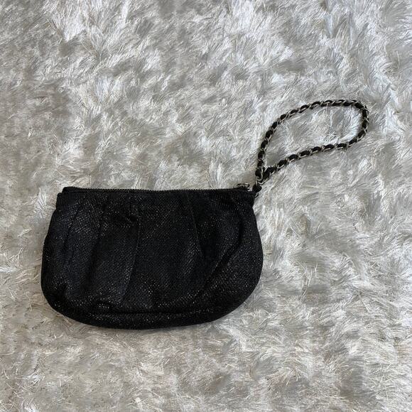 Black Sparkly Express Wristlet Bag Miniature Going Out - Picture 1 of 7